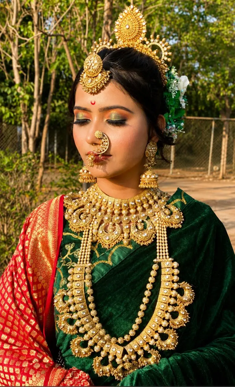 Maharashtrian Marathi bridal makeup by Swati Vidyarthi Makeover