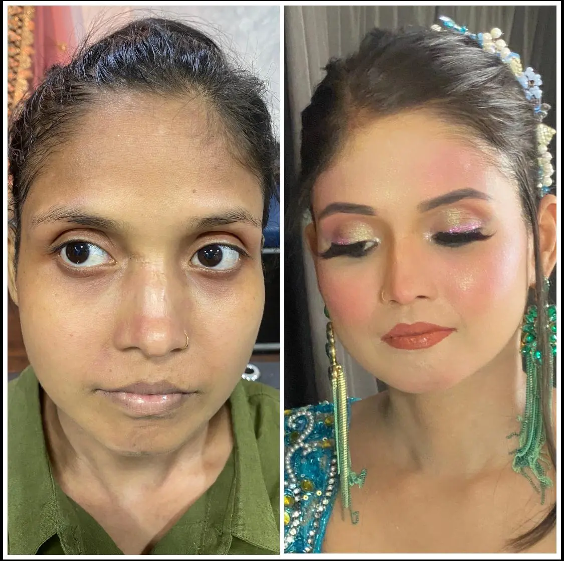Bridal transformation by Swati Vidyarthi Makeover